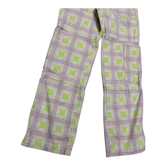 RUGGED JEANS Plaid Pastel Streetwear Cute Denim Pants Jeans Womens 24 - Picture 6 of 6